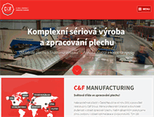 Tablet Screenshot of cfmanufacturing.cz